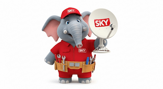 Téo Tromba Mascote Alternativa SKY